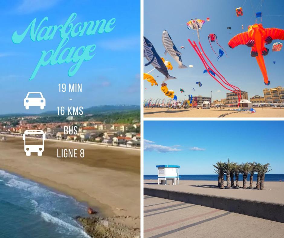 Le Spacieux Anatole, T3 Bis, Centre Ville Narbonne Luaran gambar