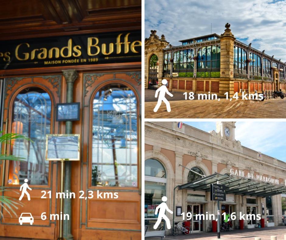 Le Spacieux Anatole, T3 Bis, Centre Ville Narbonne Luaran gambar
